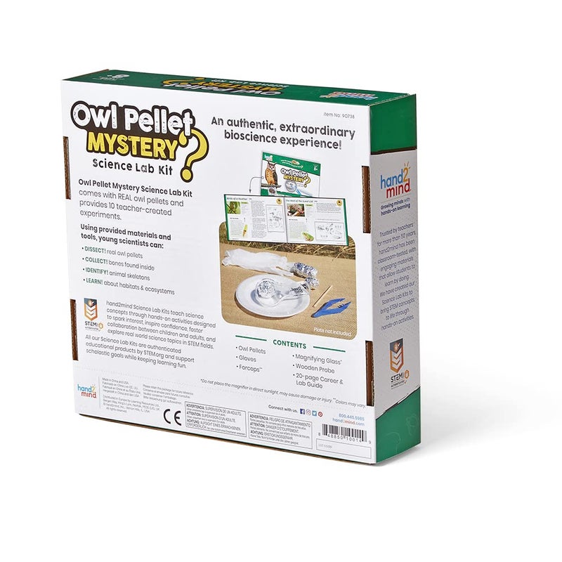 hand2mind hand2mind Animal Science Kit for Kids 8-12, Kids Science Kit with Fact-Filled Guide, Learn About Animal Biology and Dissect Owl Pellets, STEM Toys, 10 Science Experiments - Image 5