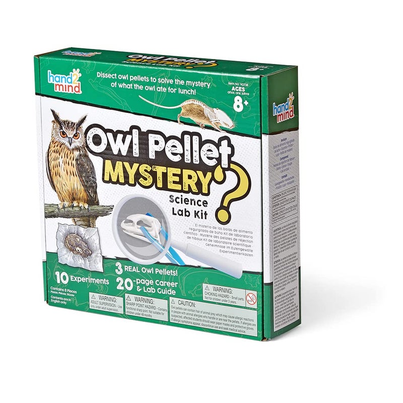 hand2mind Animal Science Kit for Kids 8-12, Kids Science Kit with Fact-Filled Guide, Learn About Animal Biology and Dissect Owl Pellets, STEM Toys, 10 Science Experiments - Image 4
