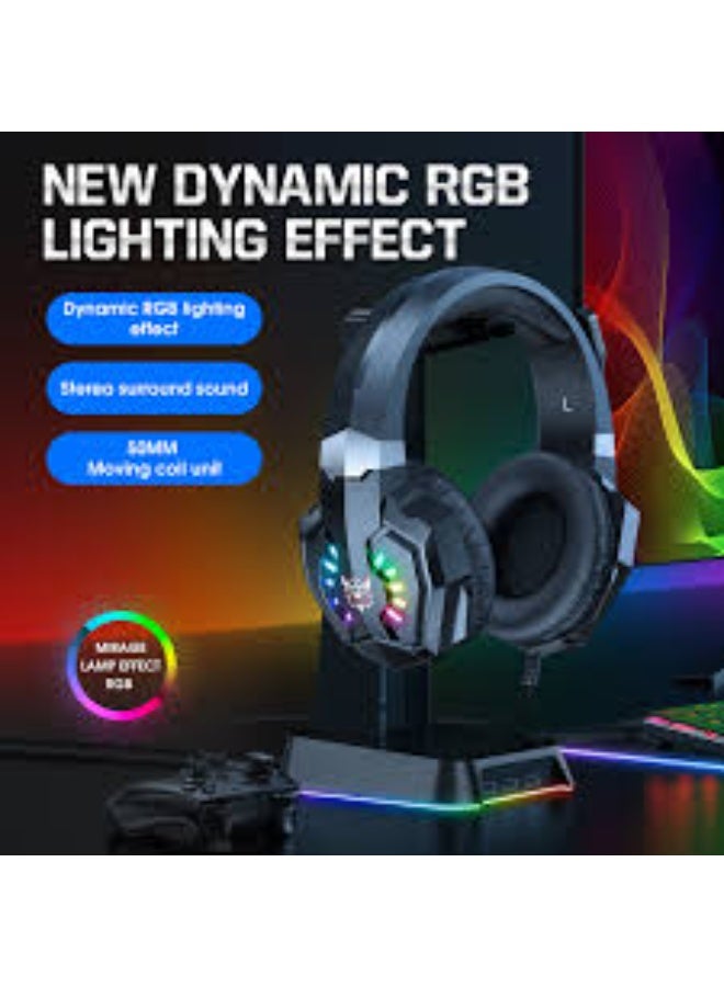 X32 RGB Gaming Earphones – Wired Noise-Cancelling Headphones with Immersive Sound, Built-In Mic, Comfortable Fit, Dynamic RGB Lighting, High-Performance for Mobile and PC Gaming - Image 2