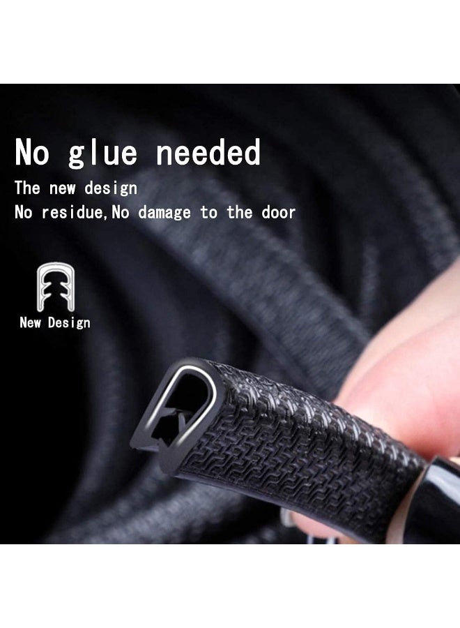 Generic Utsauto Rubber U Shape Car Door Protector Black  - Image 2