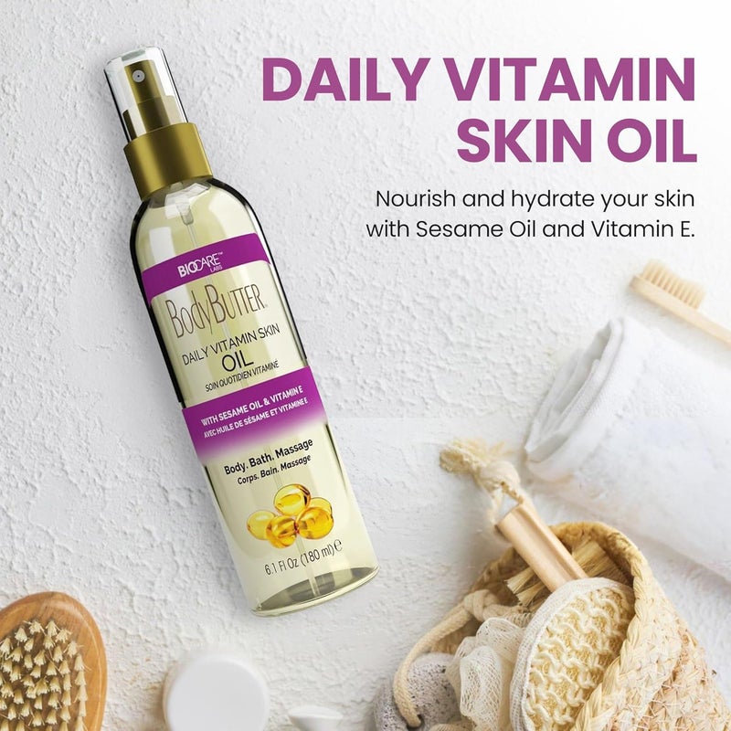 Biocare Daily Vitamin Body Oil with Sesame Seed Oil and Vitamin E - Image 4