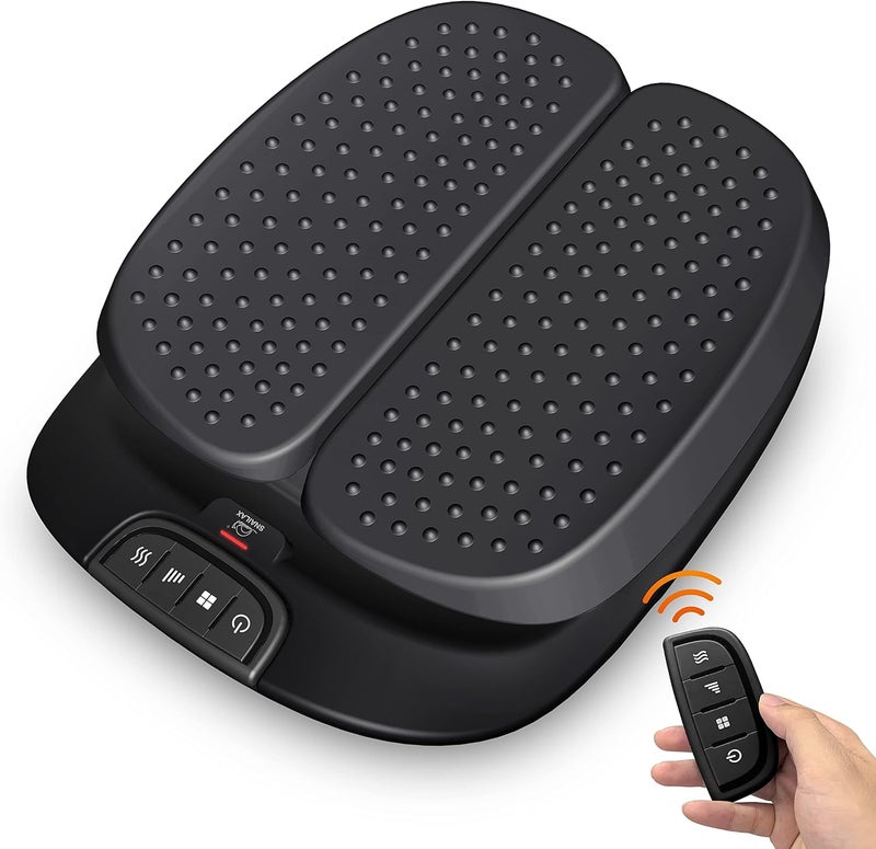 Snailax Snailax Foot Massager Machine with Heat,Remote Control, FSA HSA Eligible, Adjustable Vibration Feet Massager Machine Increased Blood Circulation,Plantar Fasciitis, Stress (Black) 