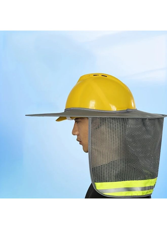 1pc Outdoor Sunshade Hat Brim Breathable Safety Curtain Construction Sun Protection Panel - Image 5