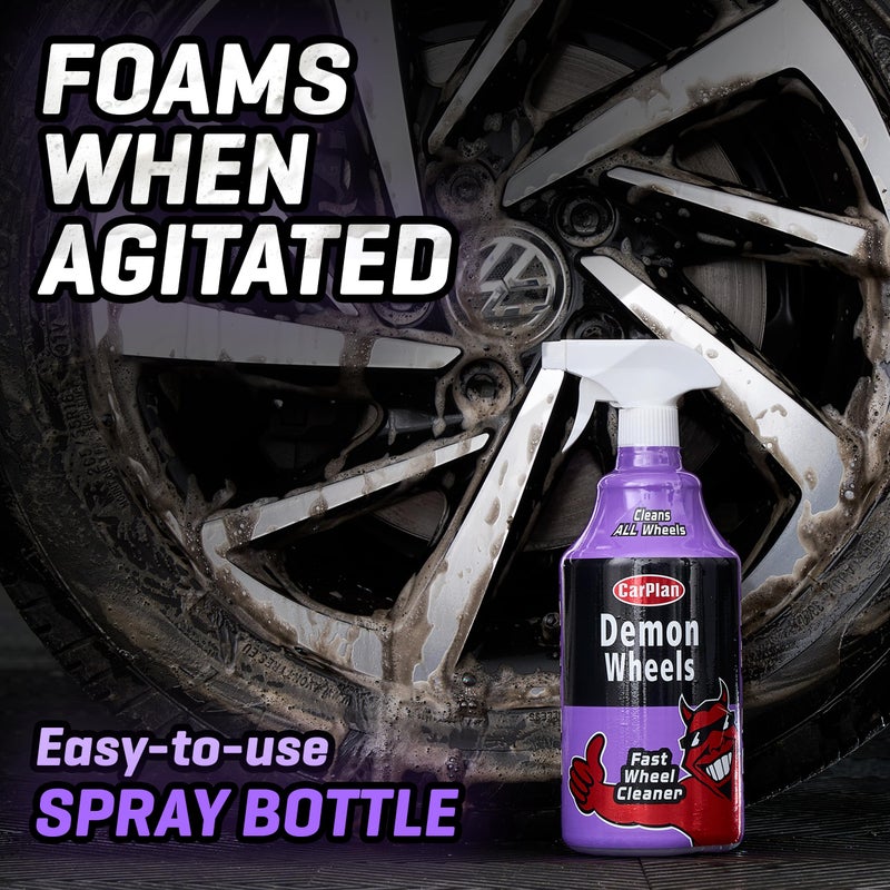CarPlan Demon Wheels 34 fl Oz (1L) - Fast Wheel Cleaner - Image 4
