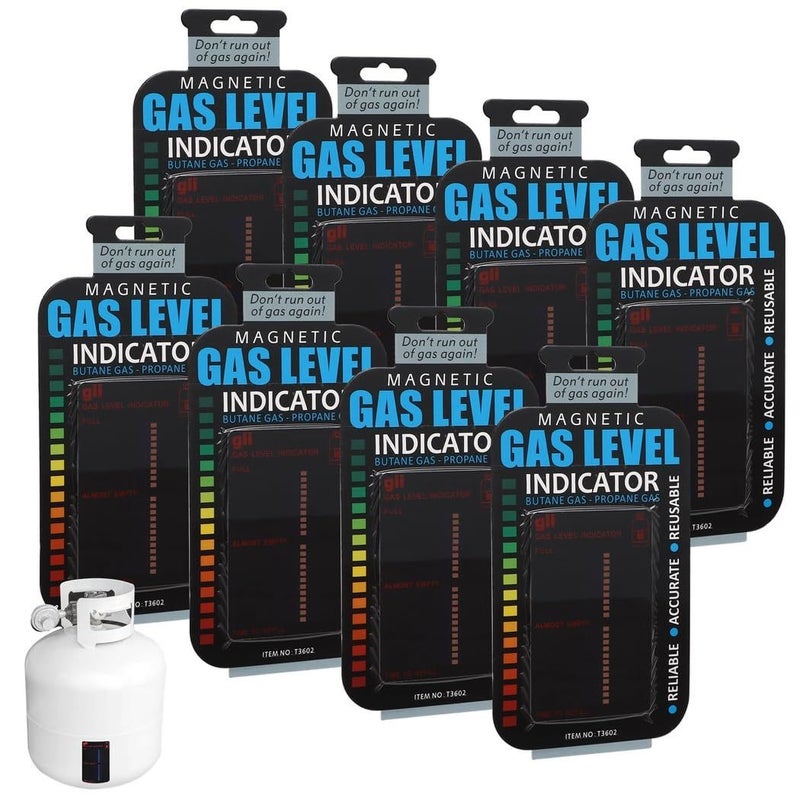 8 Pcs Reusable Magnetic Propane Gas Level Indicator for BBQ Camping Kitchen Tanks - Image 2