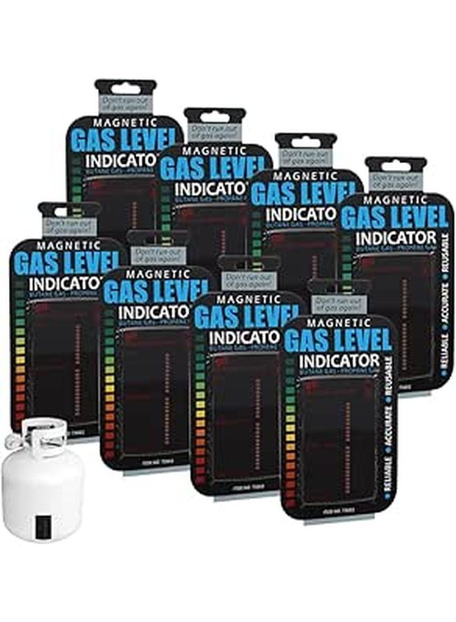 8 Pcs Reusable Magnetic Propane Gas Level Indicator for BBQ Camping Kitchen Tanks - Image 1