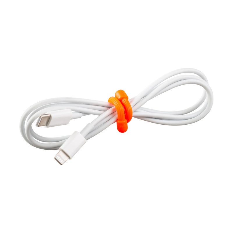 Nite Ize GT3-4PK-31 Original Gear Tie, 3" Bright Orange, 4 Pack, Made in The USA - Image 3