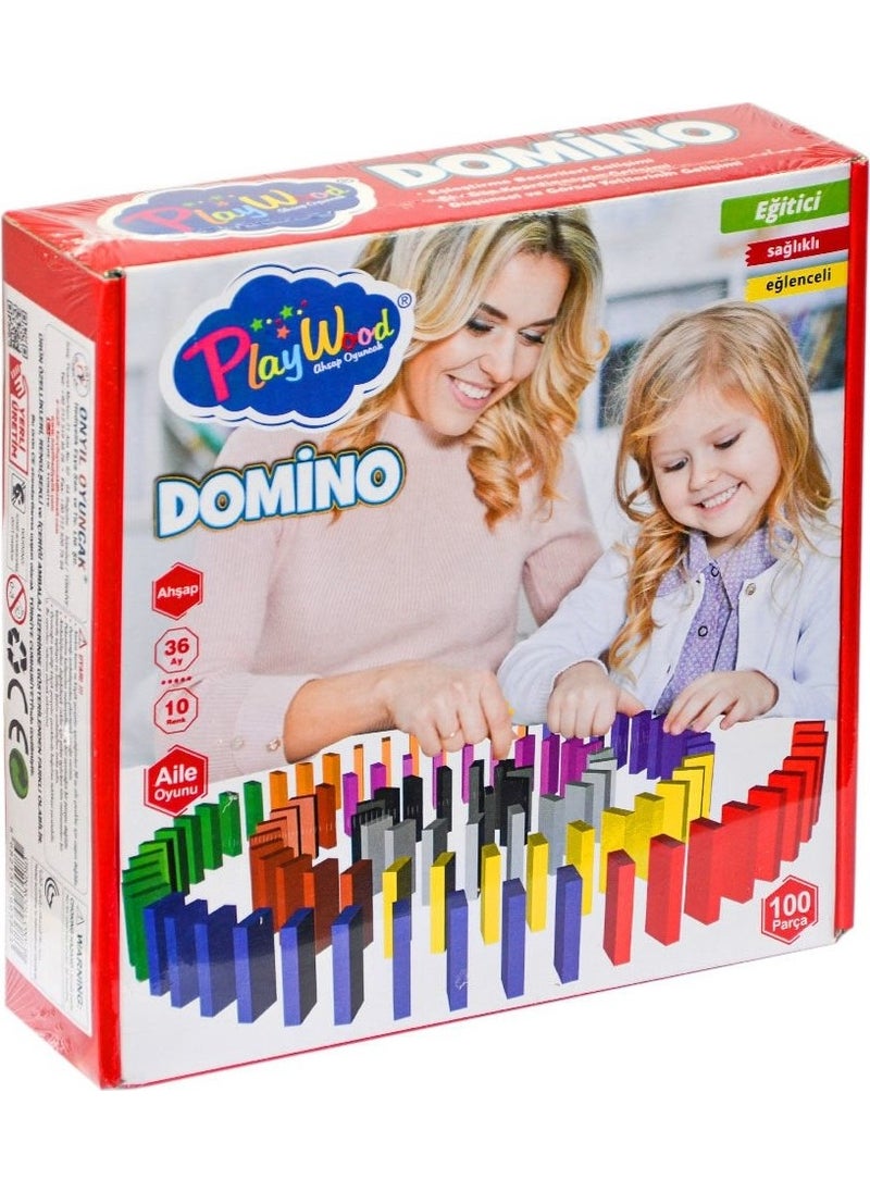 Playwood ONY-388 Wooden Domino Game 