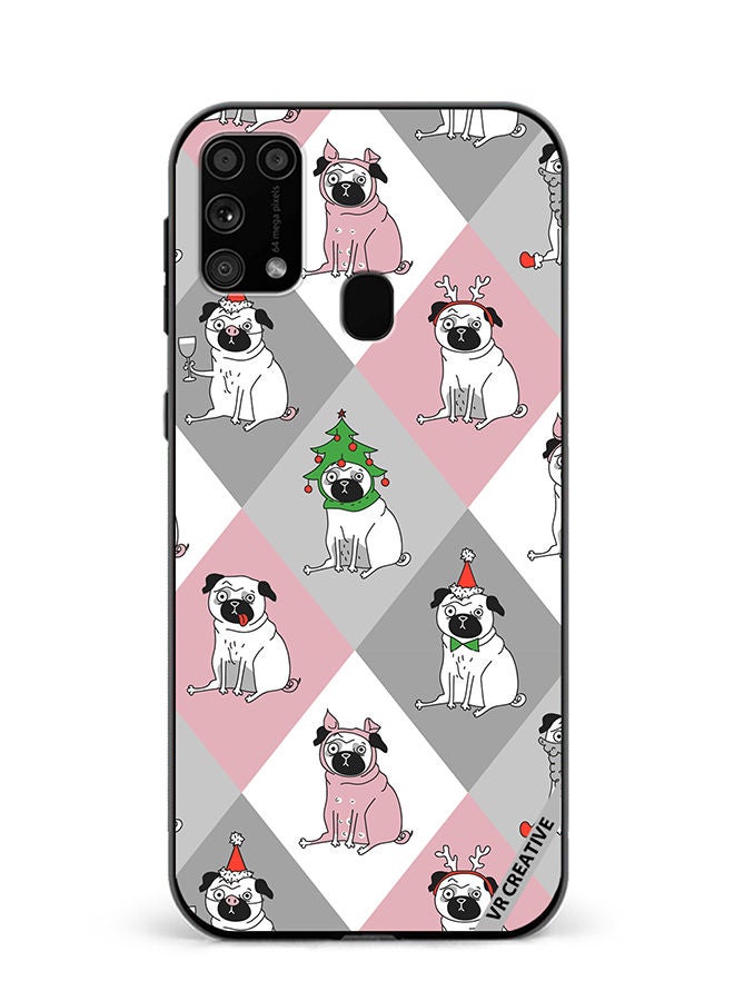 Protective Case Cover For Samsung Galaxy M31/M31 Prime Dogs Design Multicolour