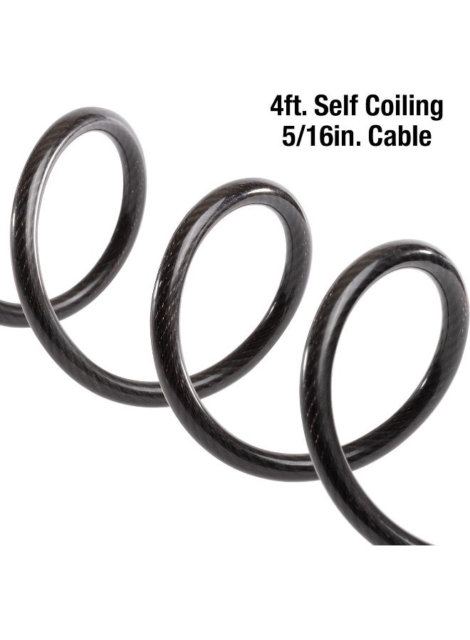 Master Lock 8143D Combination Bike Lock, 4 ft long, Black - Image 4