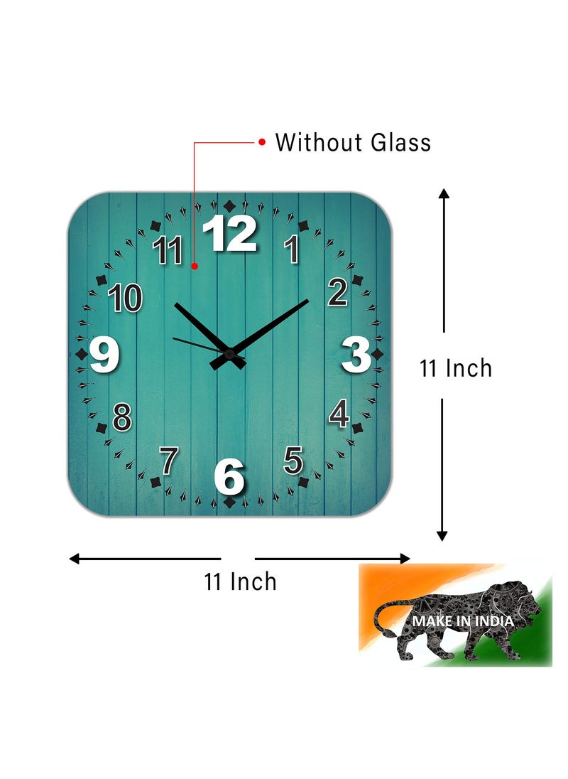 Rockford Rockford Designer Wooden Wall Clock without Glass, 11X11 Inches, Clear  - Image 3