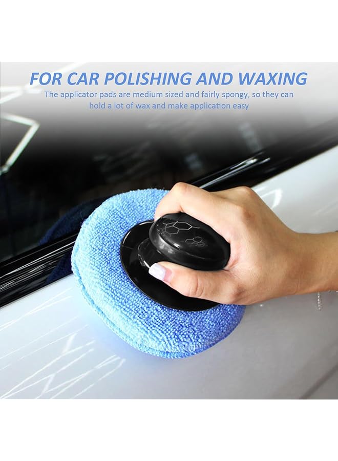 KASTWAVE Car Polishing Pads, 8 Pcs, Blue, Sponge, Fine Grit 600, For Car, Glass, Metal, Plastic, Home Workshop - Image 3