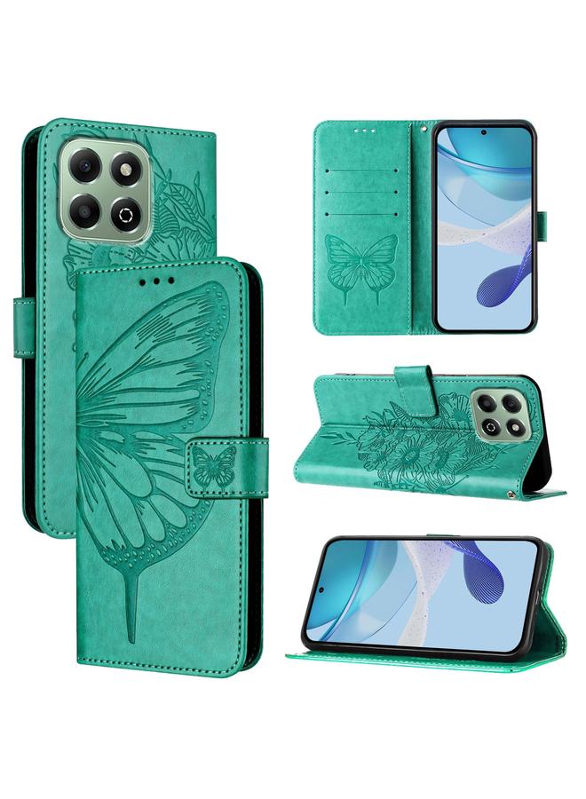 S-TOP Case For Honor X6b Embossed Butterfly Leather Phone Case - Image 1