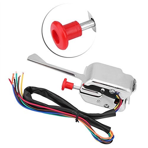 Keenso 12V Universal Chrome Street Hot Rod Turn Signal Switch Flasher for Buick GMC with 2 Pin LED Turn Blinker Light Flasher Relay - Image 5