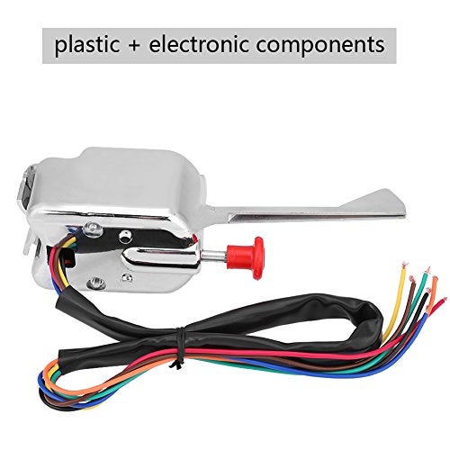 Keenso 12V Universal Chrome Street Hot Rod Turn Signal Switch Flasher for Buick GMC with 2 Pin LED Turn Blinker Light Flasher Relay - Image 3