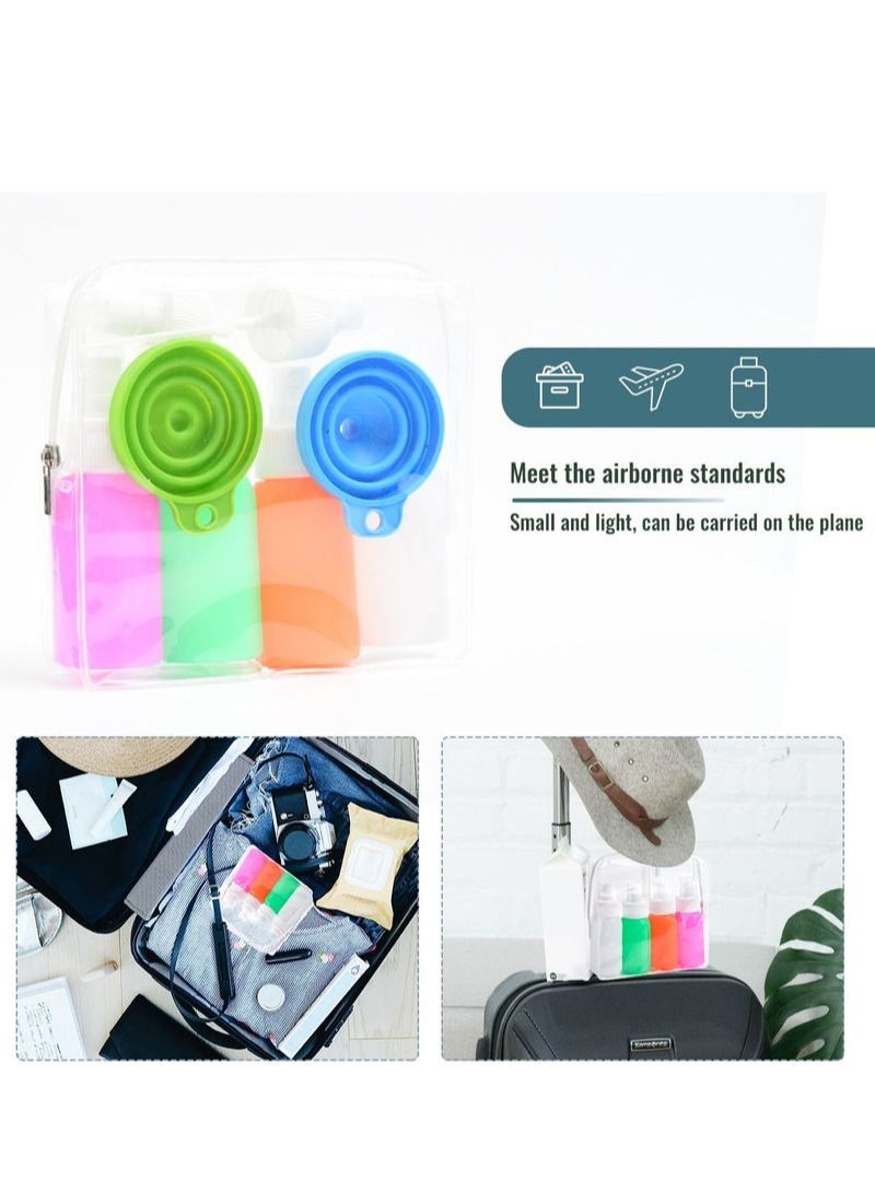 NIBEMINENT 8 Pieces Silicone Spray Bottle Set - 50ml Spray Bottle - Image 5