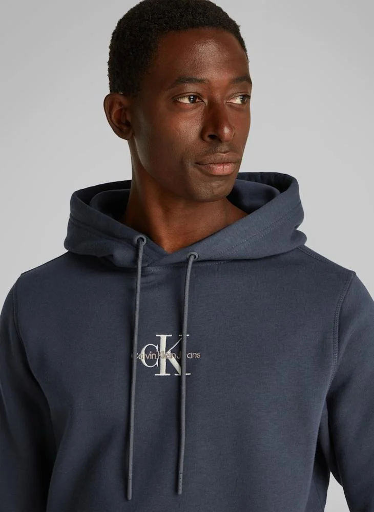 Calvin Klein Jeans Logo Print Long Sleeve  Hoodie