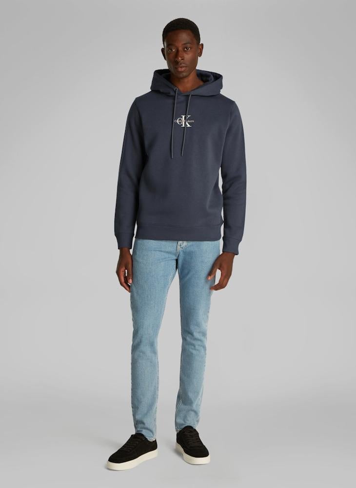 Calvin Klein Jeans Logo Print Long Sleeve  Hoodie  - Image 4