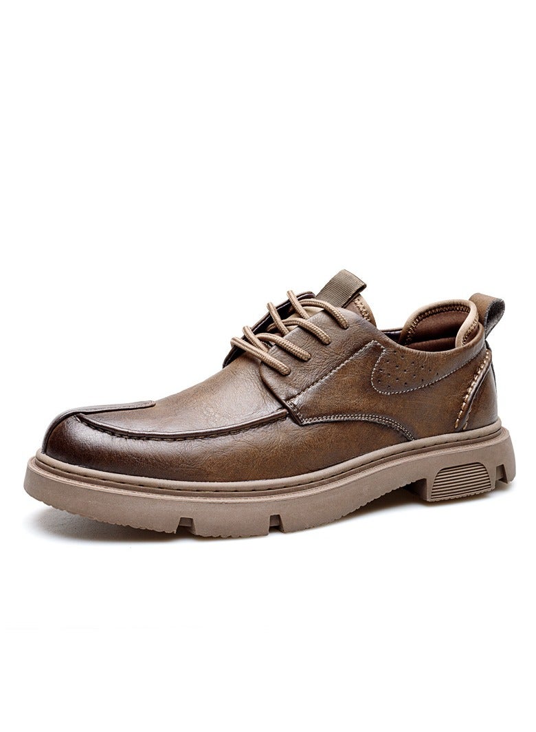 Shougu Versatile Retro Casual Leather Shoes  - Image 1