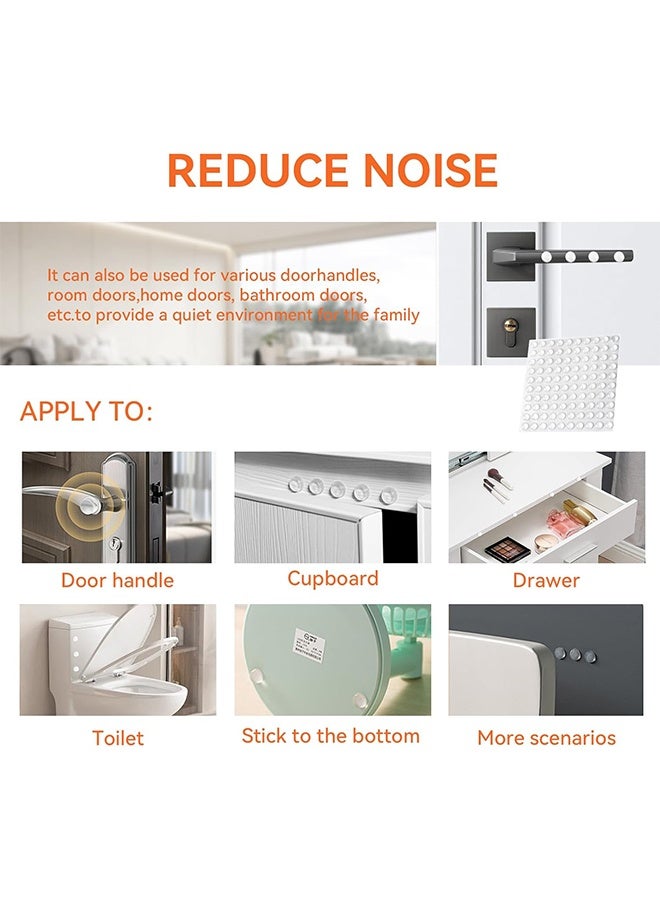 200 PCS Self-Adhesive Bumper Pads Hemispherical Shape Noise Dampening 8mmx3mm Rubber Feet for Cabinets, Small Appliances, Electronics, Picture Frames, Furniture, Drawers, Cupboards (Clear) - Image 5