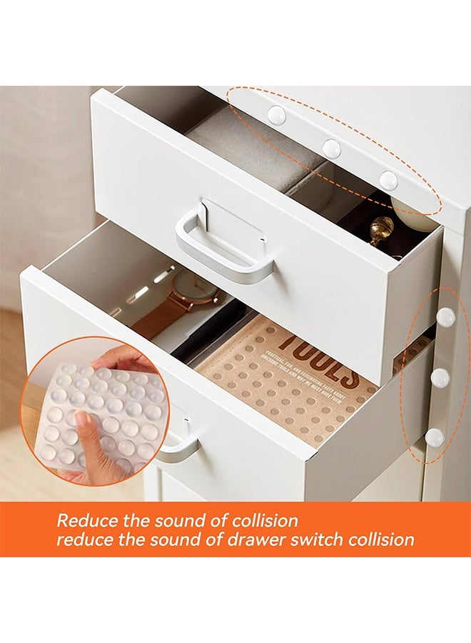 200 PCS Self-Adhesive Bumper Pads Hemispherical Shape Noise Dampening 8mmx3mm Rubber Feet for Cabinets, Small Appliances, Electronics, Picture Frames, Furniture, Drawers, Cupboards (Clear) - Image 2