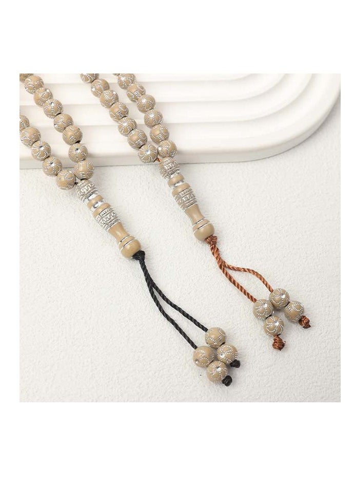 GRKC 99 Beads 8mm Acrylic Tasbih Prayer Beads – Lightweight, Durable, Perfect for Daily Use  - Image 2