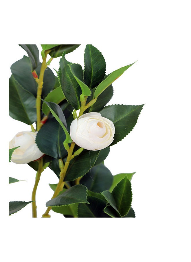 Generic Camellia Faux Plant Artificial  White Plant, 70 cm  - Image 2