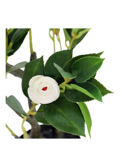 Generic Camellia Faux Plant Artificial  White Plant, 70 cm  - Image 3
