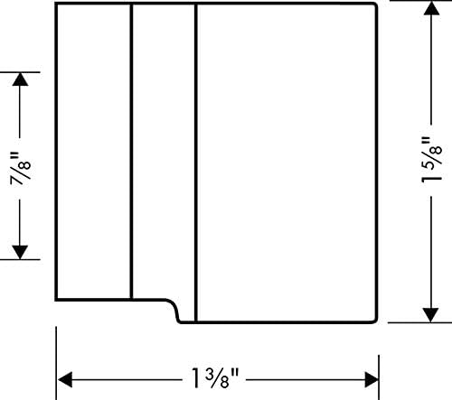 AXOR Starck Handheld Shower Head HolderModern in Polished Gold Optic 27515990 Handshower Holder - Image 2