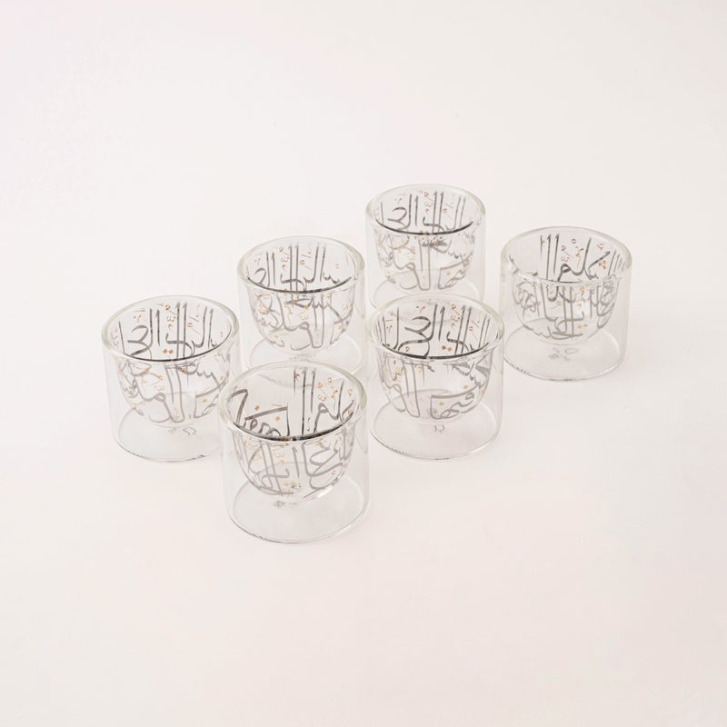 Dallaty Oulfa transparent glass 6 pcs Cawa cup - Image 1