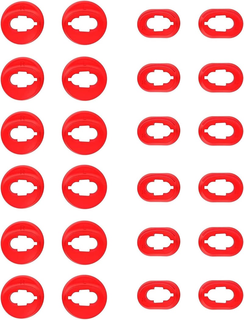 ALXCD Wingtips Compatible with Galaxy Buds Live Headphones, S/L 2 Sizes 12 Pairs Silicone Ear Adapter Wingtips Eartips, Compatible with Galaxy Buds Live Earbuds SM-R180 12 Pairs [Red/SL] - Image 1