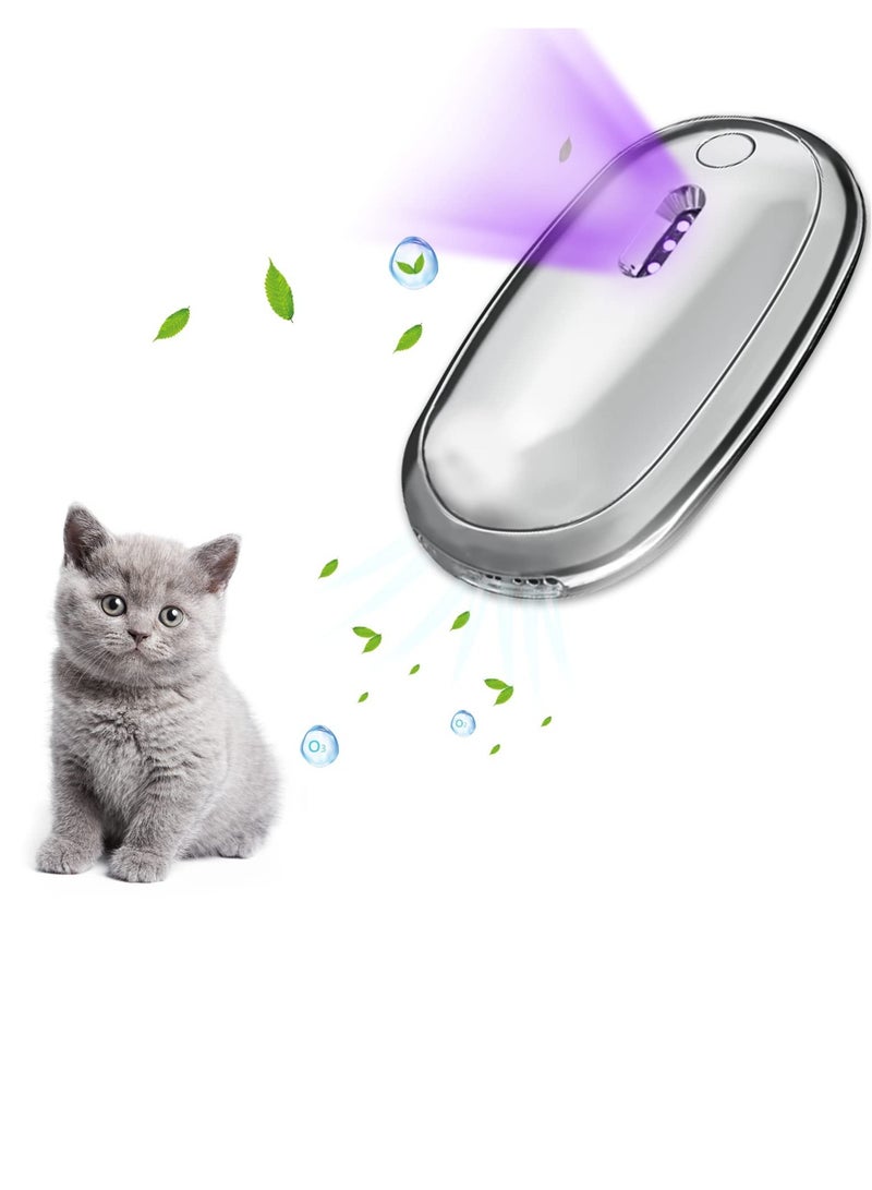 SOLARAE Cat Litter Room Deodorizer, Rechargeable Unscented Smart Cat Litter Odor Eliminator, Smart Deodorization Dust-Free, 360° Monitor Functions, for All Kinds of Cat Litter Box or Small Pets Toilet - Image 1