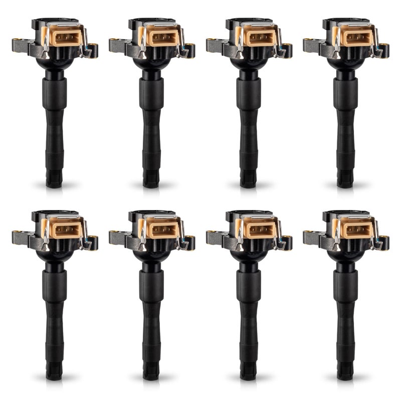 ENA Set of 8 Ignition Coil Pack Compatible with BMW Bentley Land Rover 540i 740i 740iL 840Ci M5 Z8 X5 44L 46L 50L V8 for E36 E46 E31 E38 E39 E53 UF354 UF300 E721 E720 E383 IC417