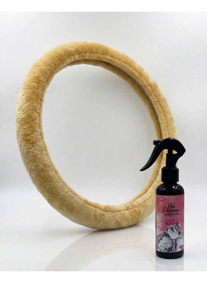 Fresh Steering Wheel Cover & Air Freshener Combo – Comfort Grip with Long-Lasting Freshness - Image 1