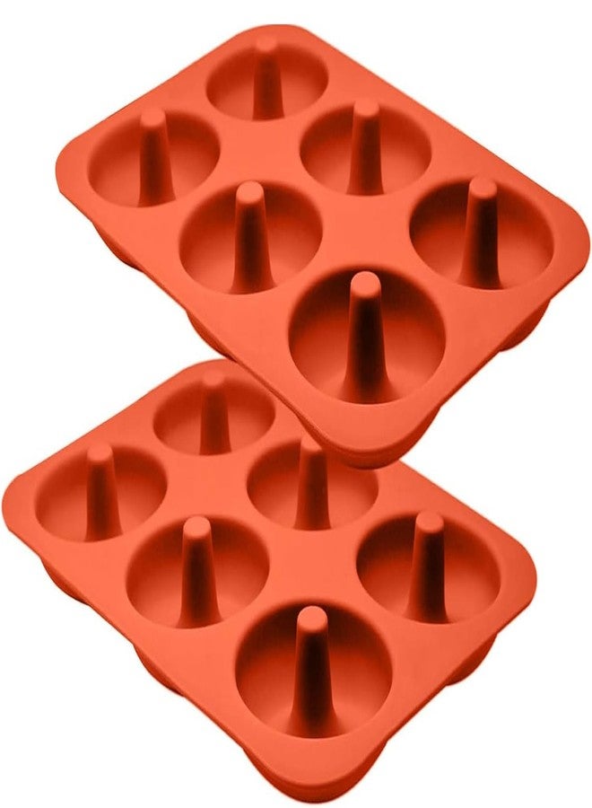 ABAM Premium Silicone 3.5 inch Donut Pan 2-Pack of Trays Non-Stick Food Grade Silicone baking mold with 12 Doughnut Molds or Bagel & Cake Making Tray perfect for Microwave, Freezer & Dishwasher safe - Image 1