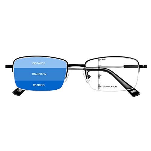 MIRYEA Progressive Multifocus Reading Glasses Blue Light Blocking Computer Readers - Image 1
