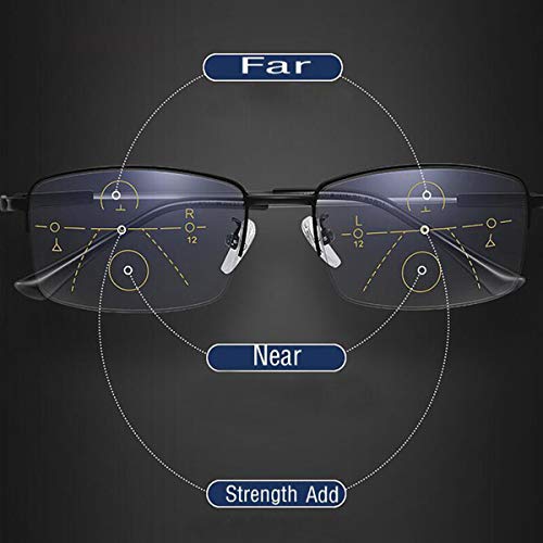 MIRYEA Progressive Multifocus Reading Glasses Blue Light Blocking Computer Readers - Image 5