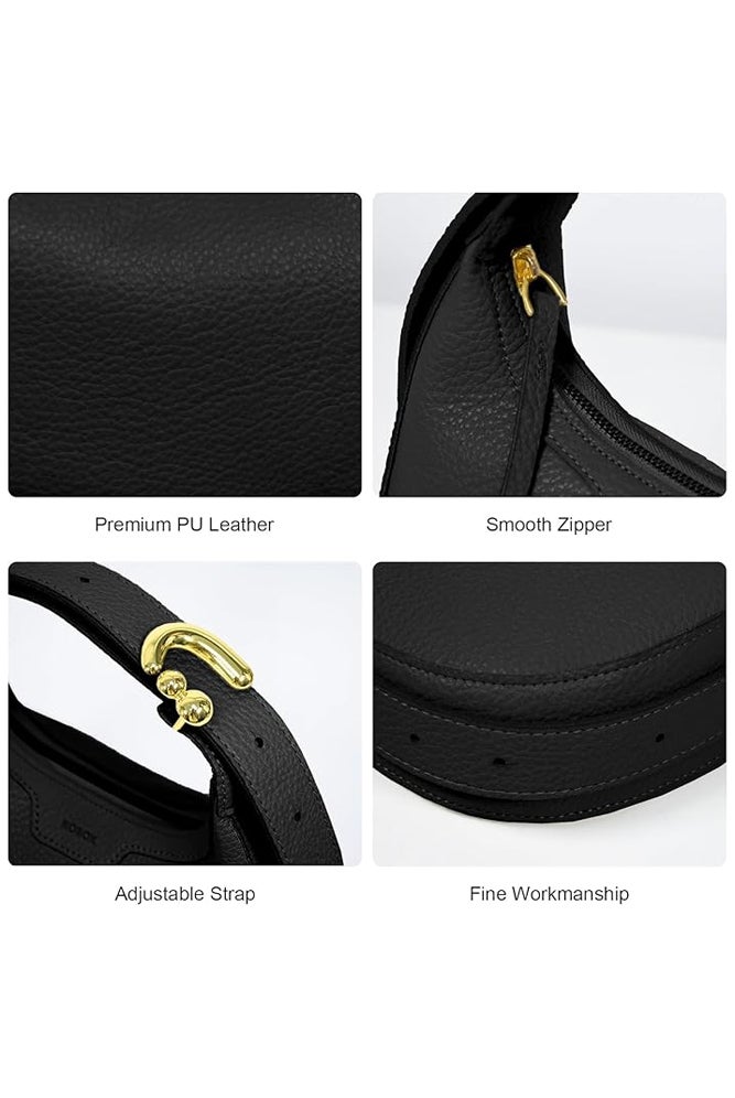 SHABILI Women Shoulder Bag and Satchel Bag, Ladies PU Leather Sling Bag Clutch Bag Carry Bag and Side Bag with Elegant Durable Design, Multi Functional Handbag for Daily Use Party Work and Travel - Image 3