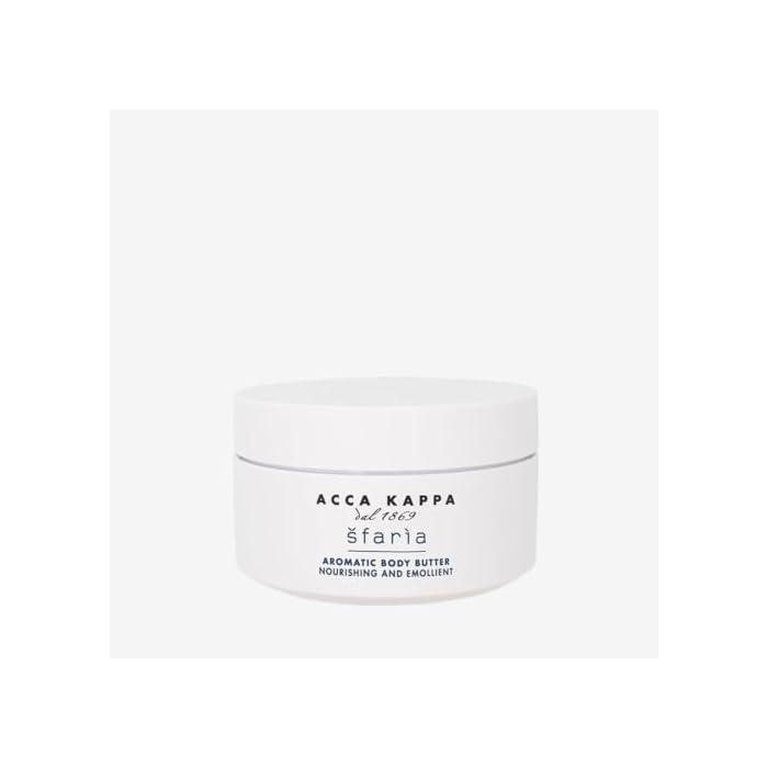 Acca Kappa Šfarìa Aromatic Body Butter 200 mL Nourishing Vitamin-E Shea and Wheat Germ for Dry Skin Men and Women