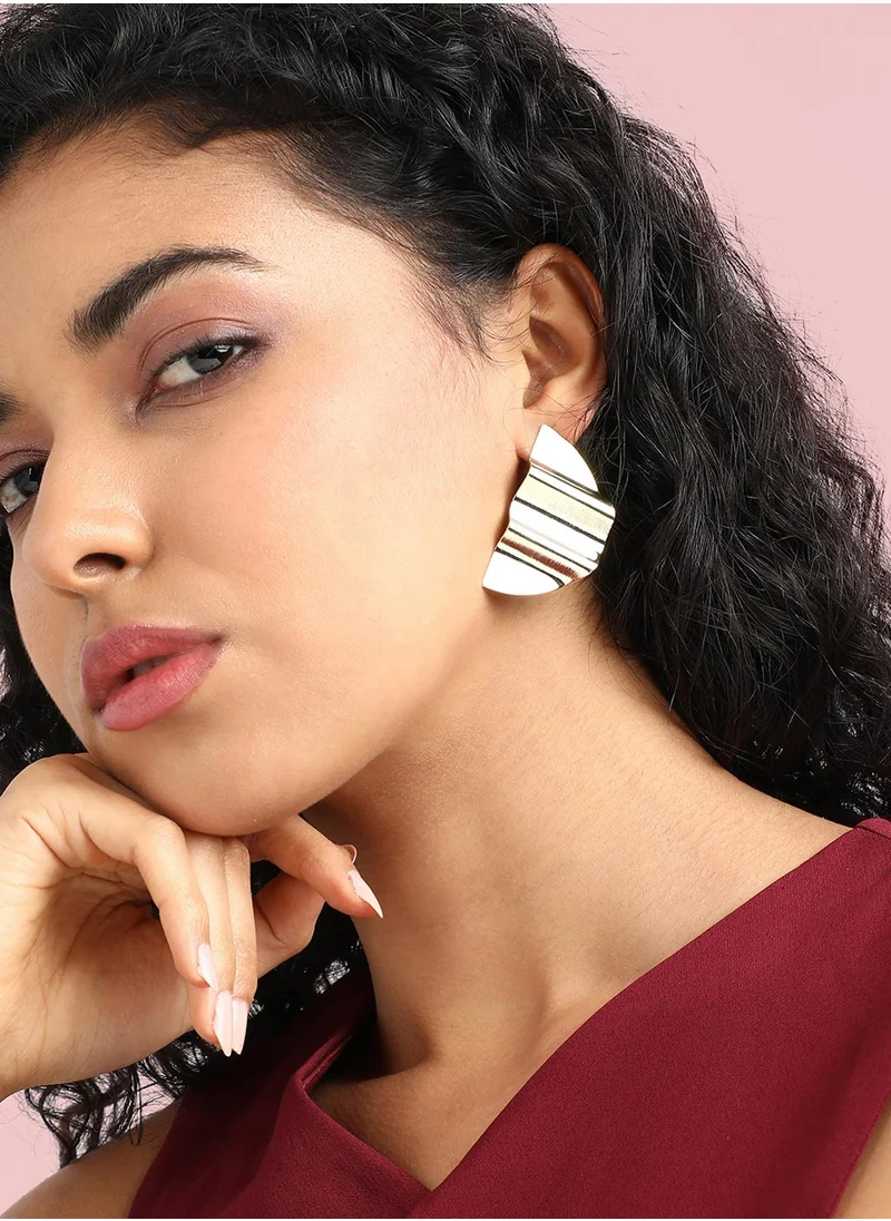 سوهي أقراط مسننة صغيرة - ذهبية