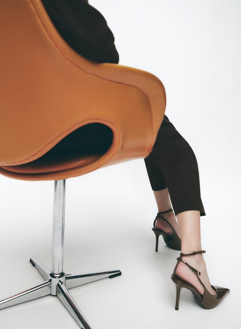 زارا حذاء بكعب عالٍ من الجلد اللامع - Image 5