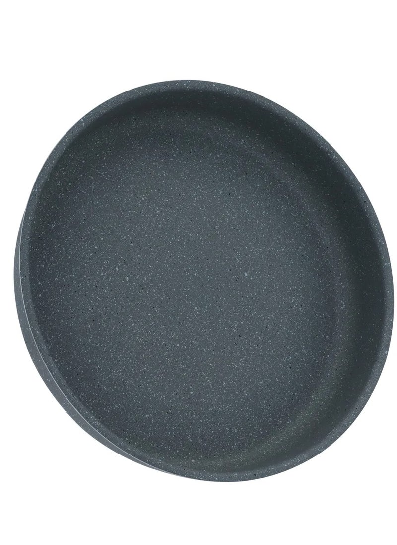 Alsaif Gallery Rocky Gray Round Granite Trays Set  - Image 2