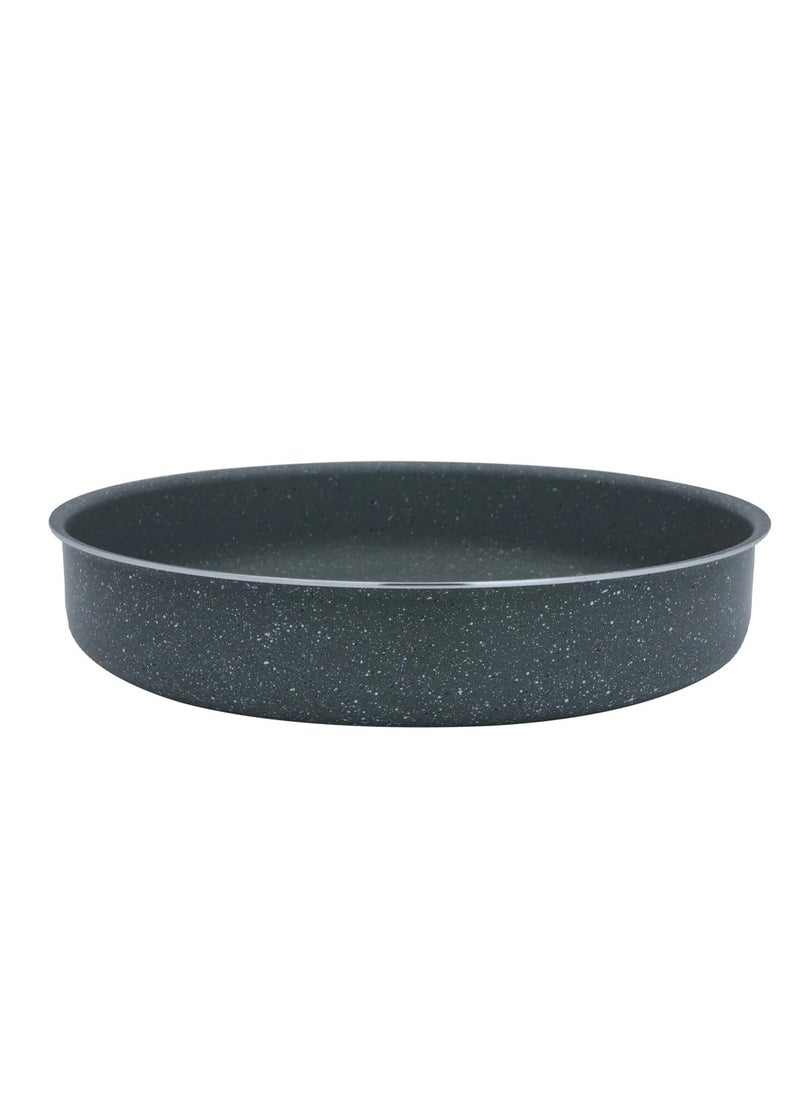 Alsaif Gallery Rocky Gray Round Granite Trays Set  - Image 4