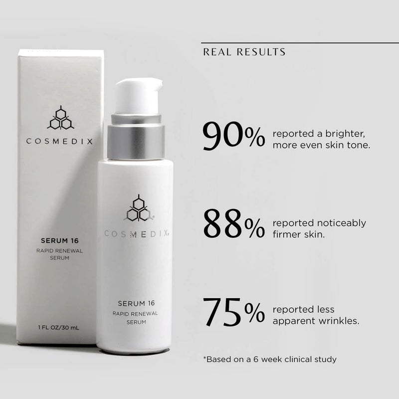 COSMEDIX - Serum 16 Rapid Renewal Serum - For All Skin Types - Boosting Skin's Natural Radiance - Smooths Lines and Wrinkles - Includes Vitamin E and Hydration Boost - Moisture-Rich - Image 3