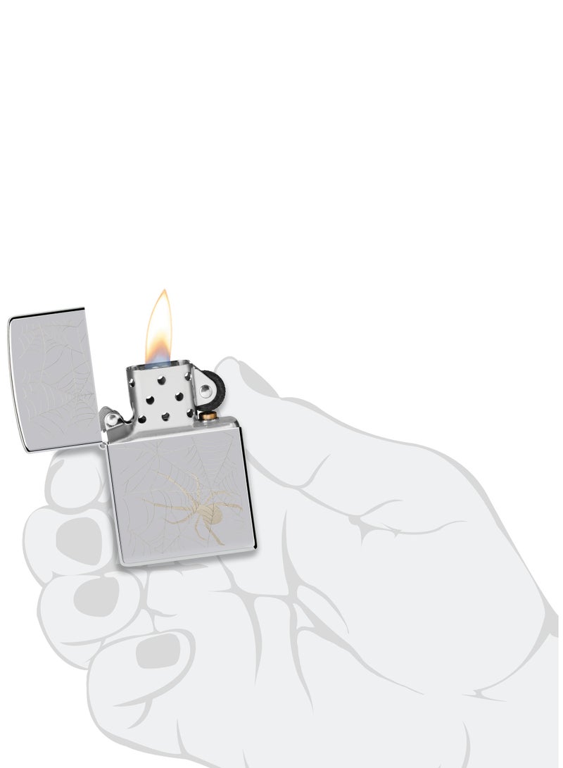 Zippo 48767 250 Web Design High Polish Chrome Windproof Lighter - Image 5