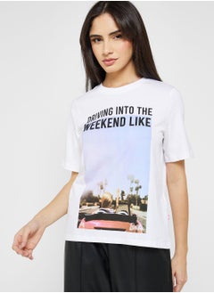 Crew Neck Graphic T-Shirt