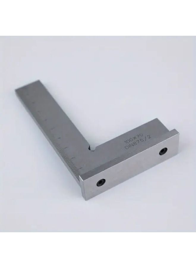 1pc 100x70mm L Shaped Stainless Steel Ruler Dual Scale Mm Cm Precision Metalworking - Image 4