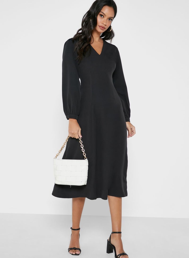 ELLA Bishop Sleeve Dress - Image 4