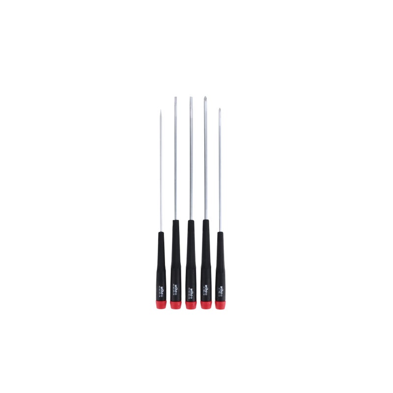 Wiha 26192 Slotted and Phillips Screwdriver Set, 5-Piece, Slotted 2.5â€“4mm, Phillips #0â€“#1 - Image 3