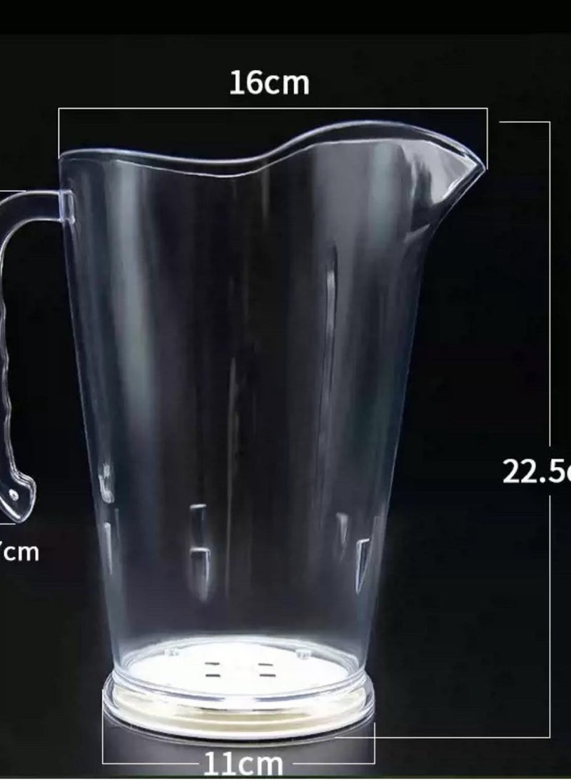 Light-Up Beer Pitcher Jug 1.8L, Red & Blue LED Flash, Plastic, Battery Operated for Bar & Club  - Image 4